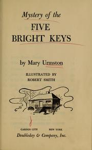 Cover of: Mystery of the 5 bright keys