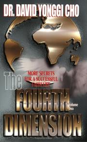 Cover of: The Fourth Dimension, Vol. 2 by David Yonggi Cho, Paul Yonggi, R. Whitney Manzano