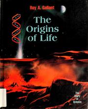 Cover of: The origins of life