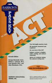 Cover of: Pass key to the ACT