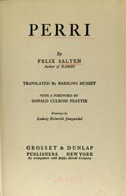 Cover of: Perri by Felix Salten