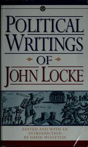 Cover of: Political writings by John Locke