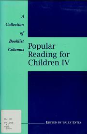 Cover of: Popular reading for children, IV | Sally Estes