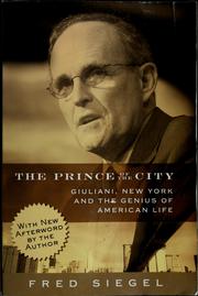 The prince of the city by Fred Siegel