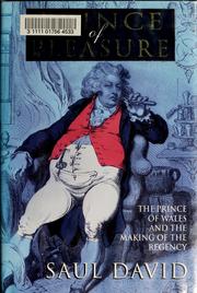 Cover of: The Prince of Pleasure: the Prince of Wales and the making of the Regency