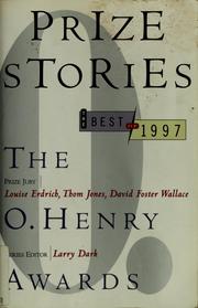 Cover of: Prize stories, 1997: the O. Henry awards