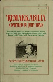 Cover of: Remarkabilia