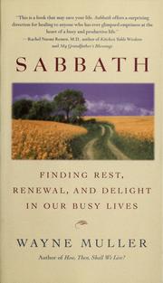 Cover of: Sabbath by Muller, Wayne