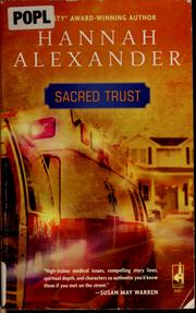 Cover of: Sacred trust