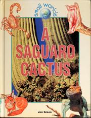 Cover of: A saguaro cactus