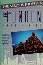 Cover of: The serious shopper's guide to London