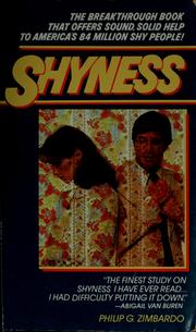 Cover of: Shyness