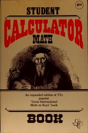 Cover of: Student calculator math