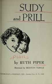 Cover of: Sudy and Prill by Ruth Piper