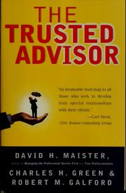 Cover of: The Trusted Advisor