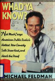 Cover of: Whad'ya know?: a book