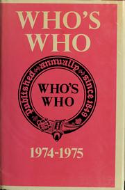 Cover of: Who's who: an annual biographical dictionary : one hundred and twenty-sixth year of issue