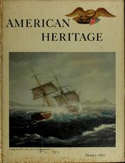 Cover of: American heritage: October 1960, vol. XI, no. 6.