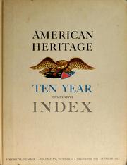 Cover of: American heritage ten year cumulative index | 