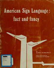 Cover of: American Sign Language by Harry Markowicz