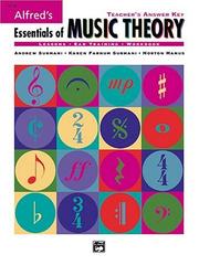 Cover of: Essentials of Music Theory: Teacher's Answer Key Book (Essentials of Music Theory)