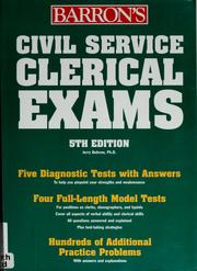 Cover of: Barron's Civil Service clerical examinations by Jerry Bobrow
