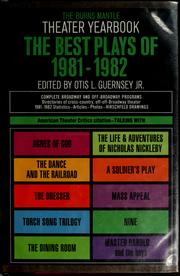 Cover of: The Best plays of 1981-1982