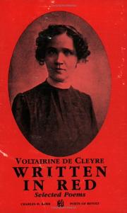 Cover of: Written In Red by Voltairine de Cleyre