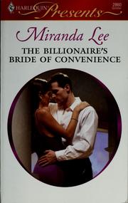 Cover of: The Billionaire's Bride of Convenience by Miranda Lee