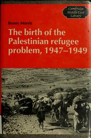 The birth of the Palestinian refugee problem, 1947-1949 by Benny Morris