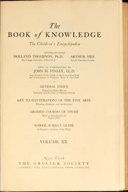Cover of: The book of knowledge: the children's encyclopedia