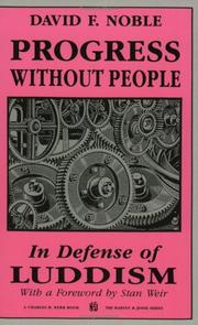 Cover of: Progress Without People by David F Noble
