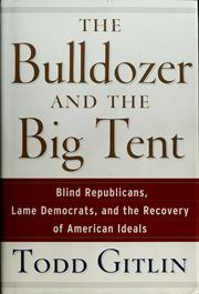 Cover of: The bulldozer and the big tent: blind Republicans, lame Democrats, and the recovery of American ideals