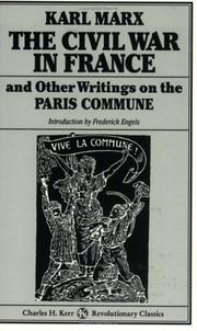 Cover of: Civil War in France by Karl Marx