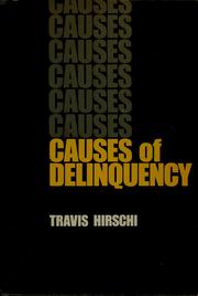 Cover of: Causes of delinquency