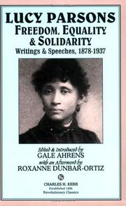 Cover of: Lucy Parsons by Lucy Parsons