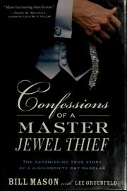 Cover of: Confessions of a master jewel thief by Bill Mason