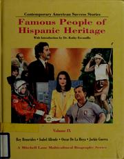 Cover of: Contemporary American success stories: famous people of Hispanic heritage