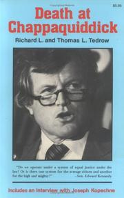 Cover of: Death at Chappaquiddick by Thomas L. Tedrow