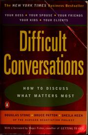 Cover of: Difficult Conversations by Douglas Stone