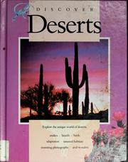 Cover of: Discover deserts by Jennifer Vogelgesang
