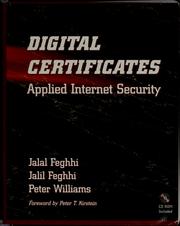 Digital certificates by Jalal Feghhi, Peter Williams