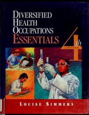 Cover of: Diversified health occupations by Louise Simmers