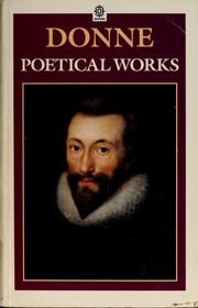 Cover of: Donne: poetical works