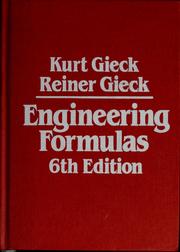 Cover of: Engineering formulas | Kurt Gieck