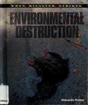 Cover of: Environmental destruction