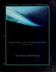Essentials of oceanography by Alan P. Trujillo