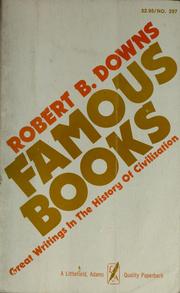 Cover of: Famous books | Robert B. Downs