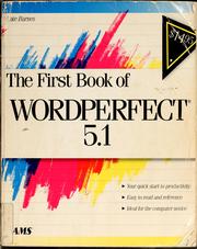 Cover of: First Book of WordPerfect 5.1 by Kate Barnes
