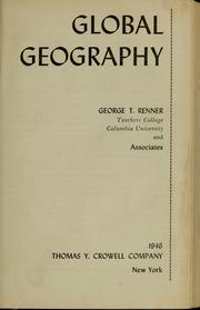 Cover of: Global geography